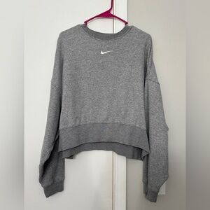 Nike Gray Women’s Cropped Sweatshirt S